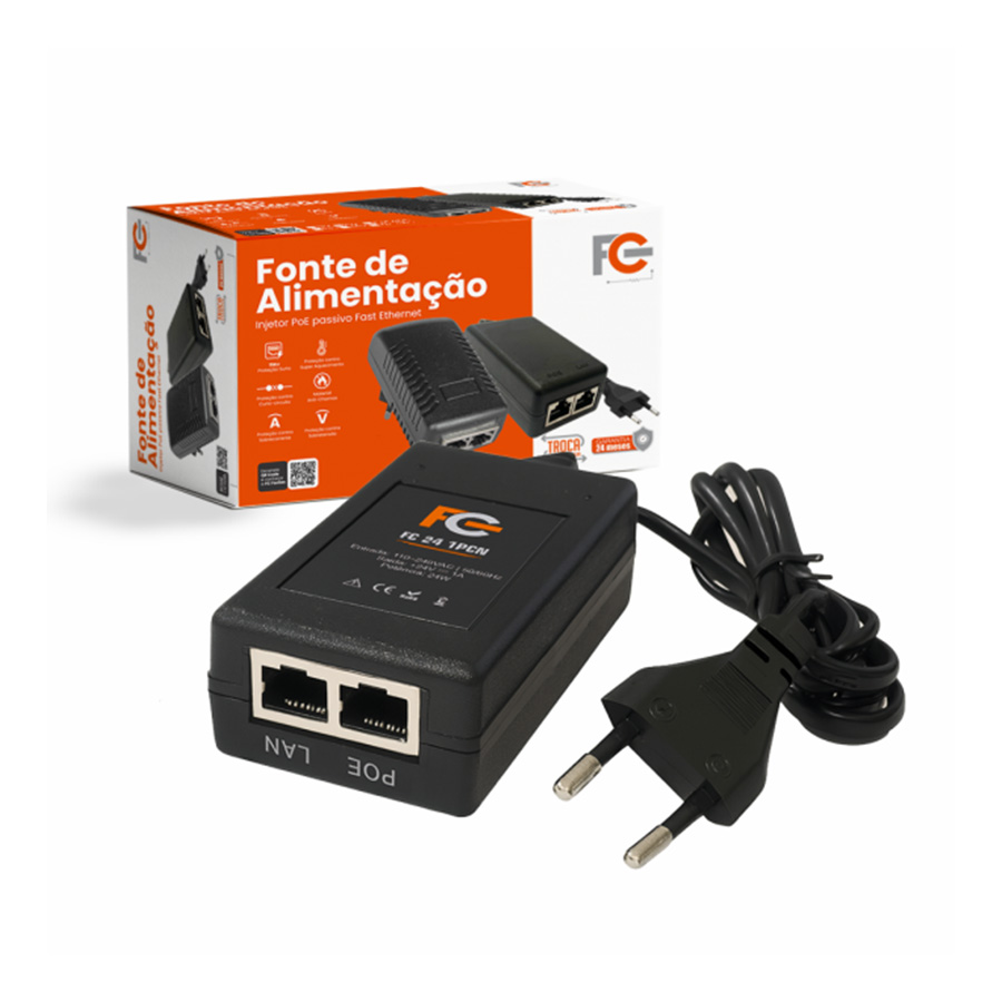FONTE POE - 24V 1A - COM CABO - Imagem 3