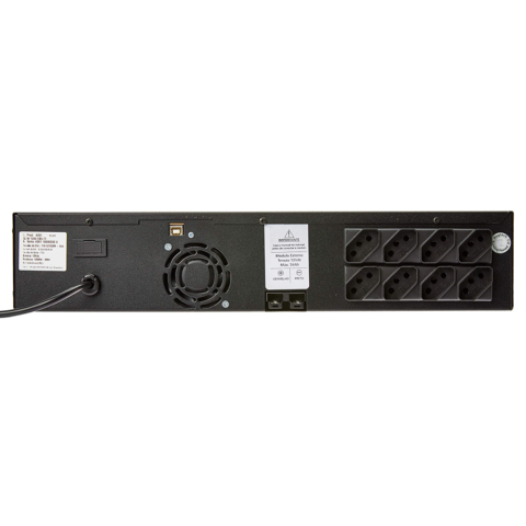 NOBREAK QUADRI RACK QDW 1200 CBU-TI 60HZ BLACK - ENTRADA 115-127/220V SAÍDA 115V - Image 2