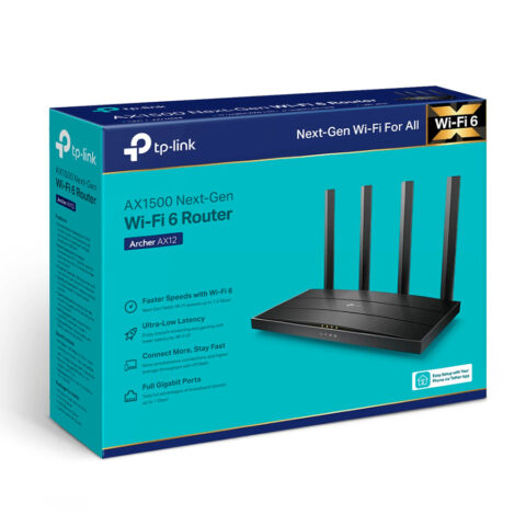 ROTEADOR WIRELESS DUAL BAND AX1500 WI-FI6 4 PORTAS GIGABIT (AX12) - Image 2