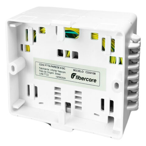 CAIXA DE DISTRIBUIÇÃO INTERNA BOX FTTA PAREDE 1X8 SC/APC (CDOI108) - Image 2