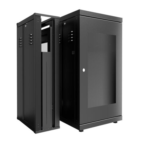 RACK DE PISO DESMONTÁVEL 19″ 24U PORTA DE VIDRO - Image 2