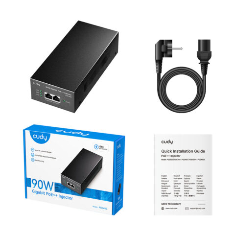 FONTE 90W GIGABIT POE++/POE INJETOR (POE400) - Imagem 2