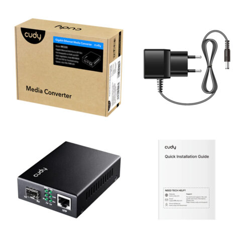 CONVERSOR DE MÍDIA 10G 10/100/1000/2500/10G SFP PARA RJ45 (MC10G) - Imagem 2