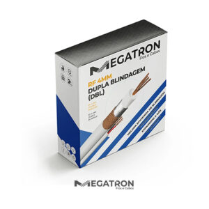 CABO COAXIAL RF 0.4/2.5 DBL + 2X26AWG - BRANCO (CX 100M)