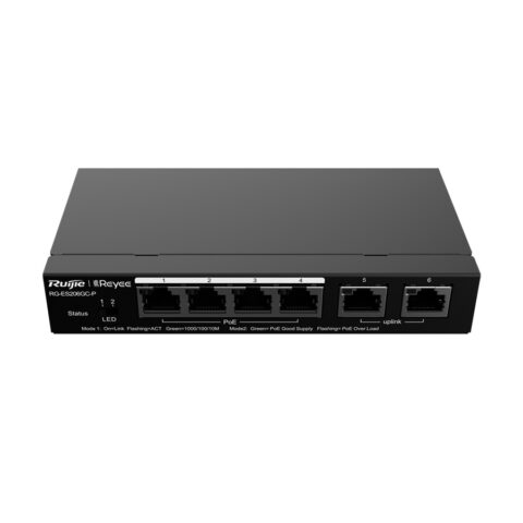 SWITCH 6 PORTAS GE C/ 4 PORTAS POE GERENCIÁVEL (L2) RG-ES206GC-P - Imagem 5