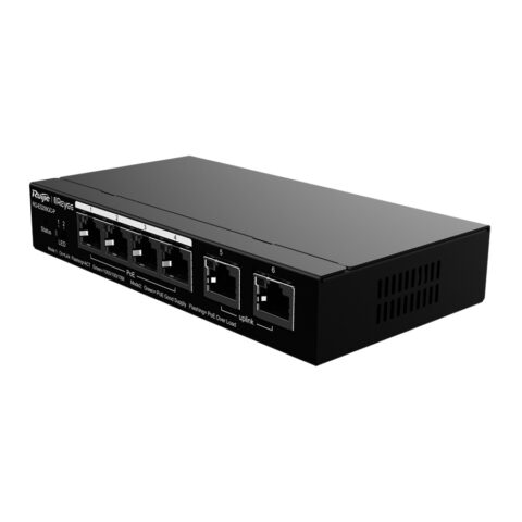 SWITCH 6 PORTAS GE C/ 4 PORTAS POE GERENCIÁVEL (L2) RG-ES206GC-P - Imagem 4