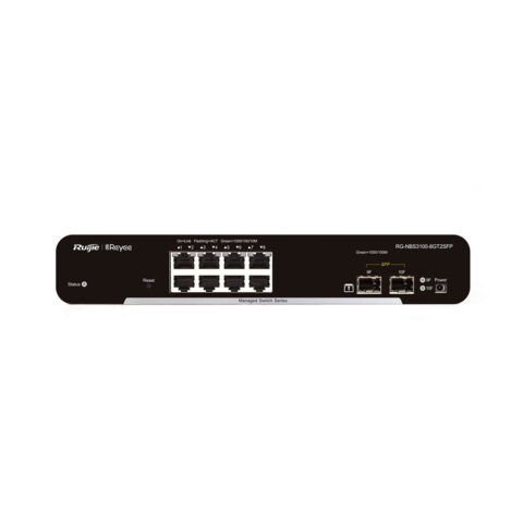 SWITCH 8 PORTAS GE + 2 PORTAS SFP GERENCIÁVEL (L2) RG-NBS3100-8GT2SFP - Imagem 4