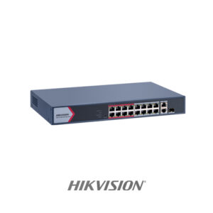 SWITCH 16 PORTAS FAST SMART POE / 1X GIGABIT RJ45 / 1X GIGABIT COMBO (DS-3E1318P-EI/M)