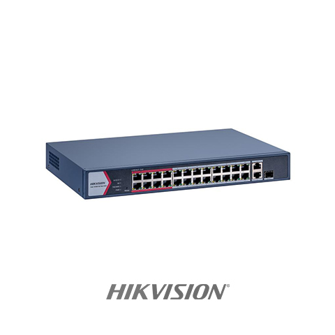 SWITCH 24 PORTAS FAST ETHERNET SMART POE (DS-3E1326P-EI/M)