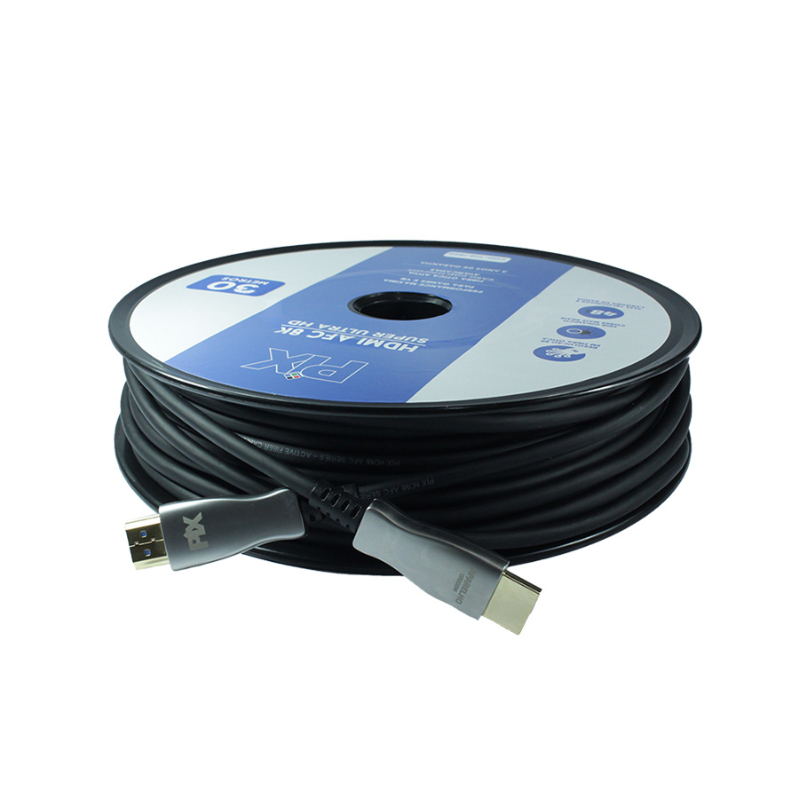 CABO HDMI 2.1 HDR 8K 19 PINOS 32AWG (FIBRA OPTICA ATIVA) - 30 METROS - Imagem 4