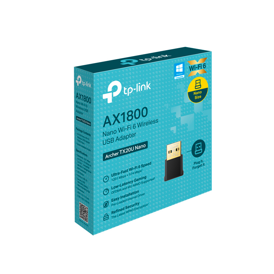 ADAPTADOR DE REDE NANO USB DUAL-BAND AX1800 WI-FI6 ARCHER (TX20U) - Imagem 2
