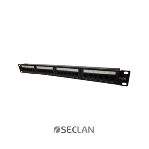 PATCH PANEL CAT6 24 PORTAS 1U C/ GUIA TRASEIRA