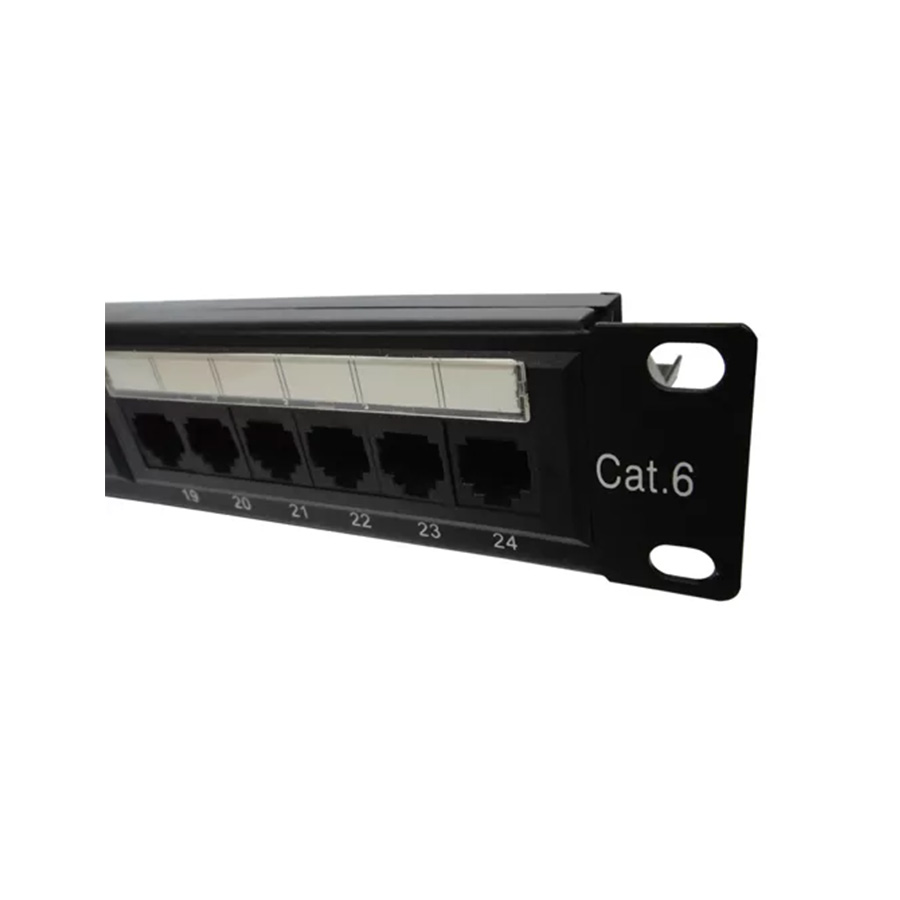 PATCH PANEL CAT6 24 PORTAS 1U C/ GUIA TRASEIRA - Imagem 3