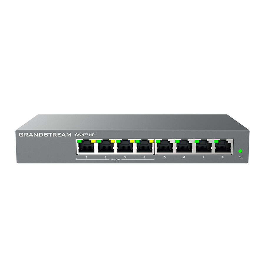 SWITCH 8 PORTAS GIGABIT GERENCIÁVEL LAYER 2 LITE C/ 4 PORTAS POE (GWN7711P) - Imagem 4