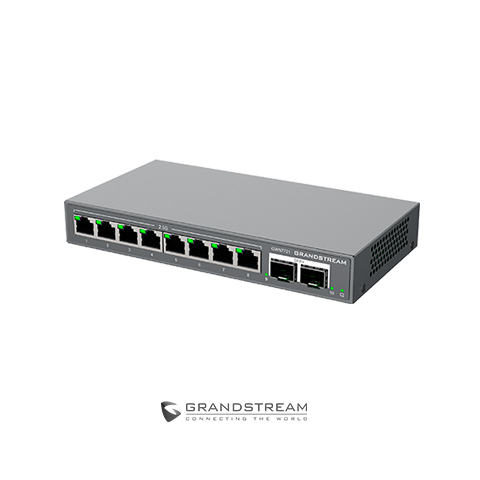 SWITCH 8 PORTAS 2.5GE + 2 PORTAS SFP+10G GERENCIÁVEL LAYER 2 LITE (GWN7721)