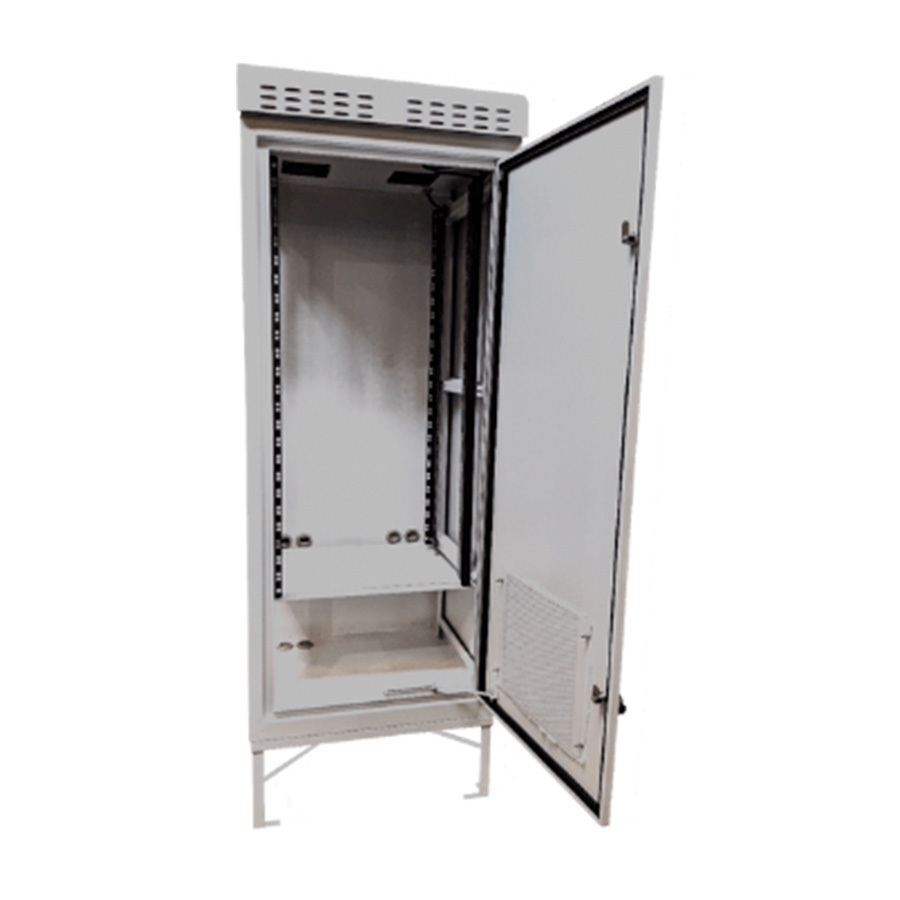 GABINETE OUTDOOR MINI SHELTER 24U C/ COMPARTIMENTO P/ BATERIA E PROTEÇÃO IP54 - Imagem 7