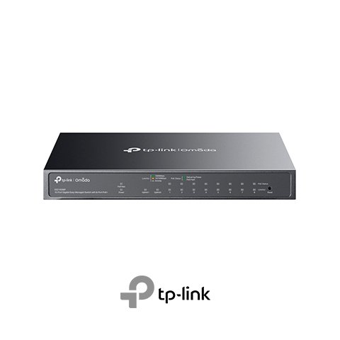 SWITCH 10 PORTAS GIGABIT GERENCIÁVEL OMADA C/ 8 PORTAS POE+ (ES210GMP)