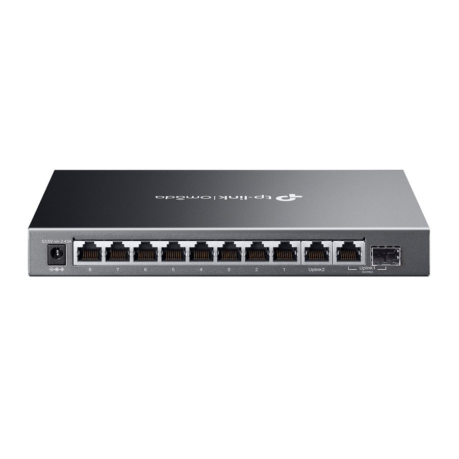 SWITCH 10 PORTAS GIGABIT GERENCIÁVEL OMADA C/ 8 PORTAS POE+ (ES210GMP) - Imagem 3